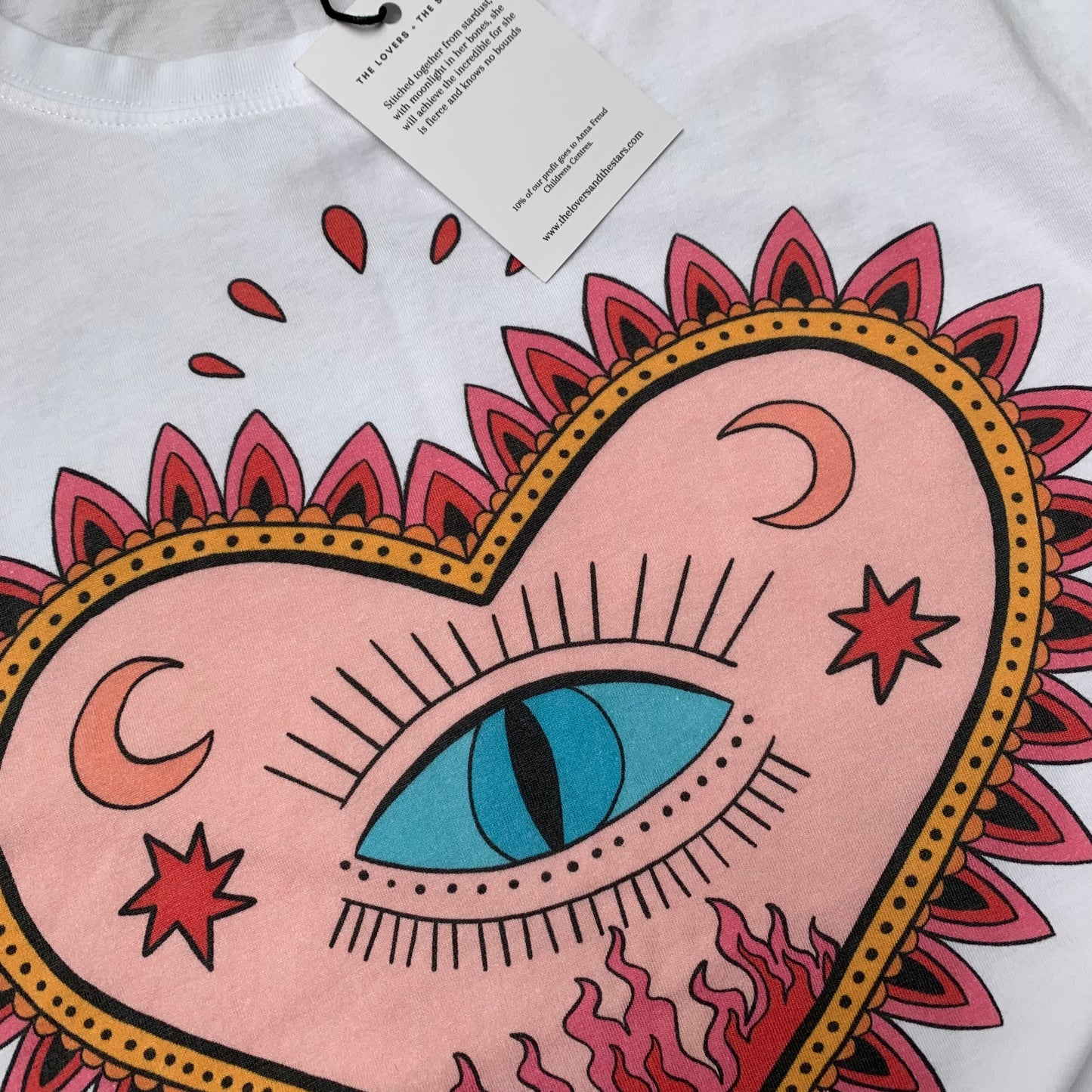 LOVE ME. White short sleeved teeshirt