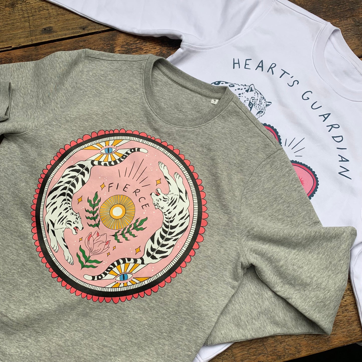 FIERCE. Organic Sweatshirt - Grey Marl