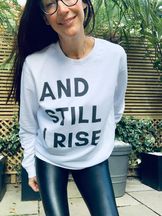 RISE. Organic Sweatshirt - White