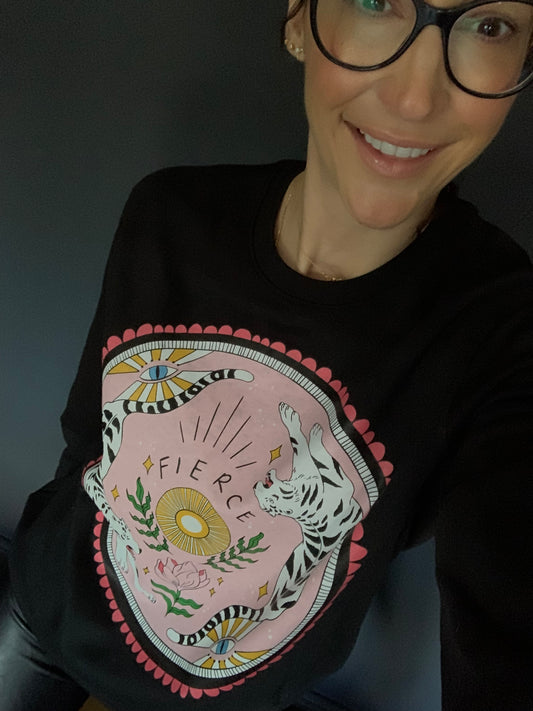 FIERCE. Organic Sweatshirt - Black