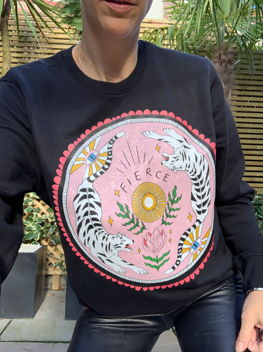 FIERCE. Organic Sweatshirt - Black