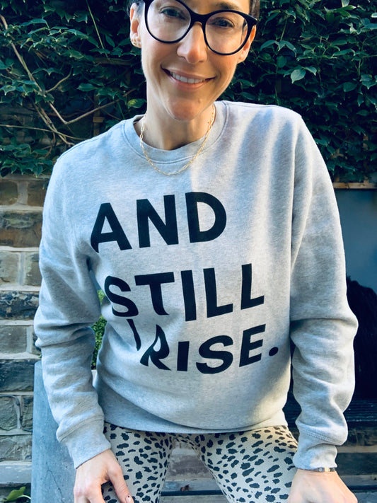 RISE. Organic Sweatshirt - Grey Marl